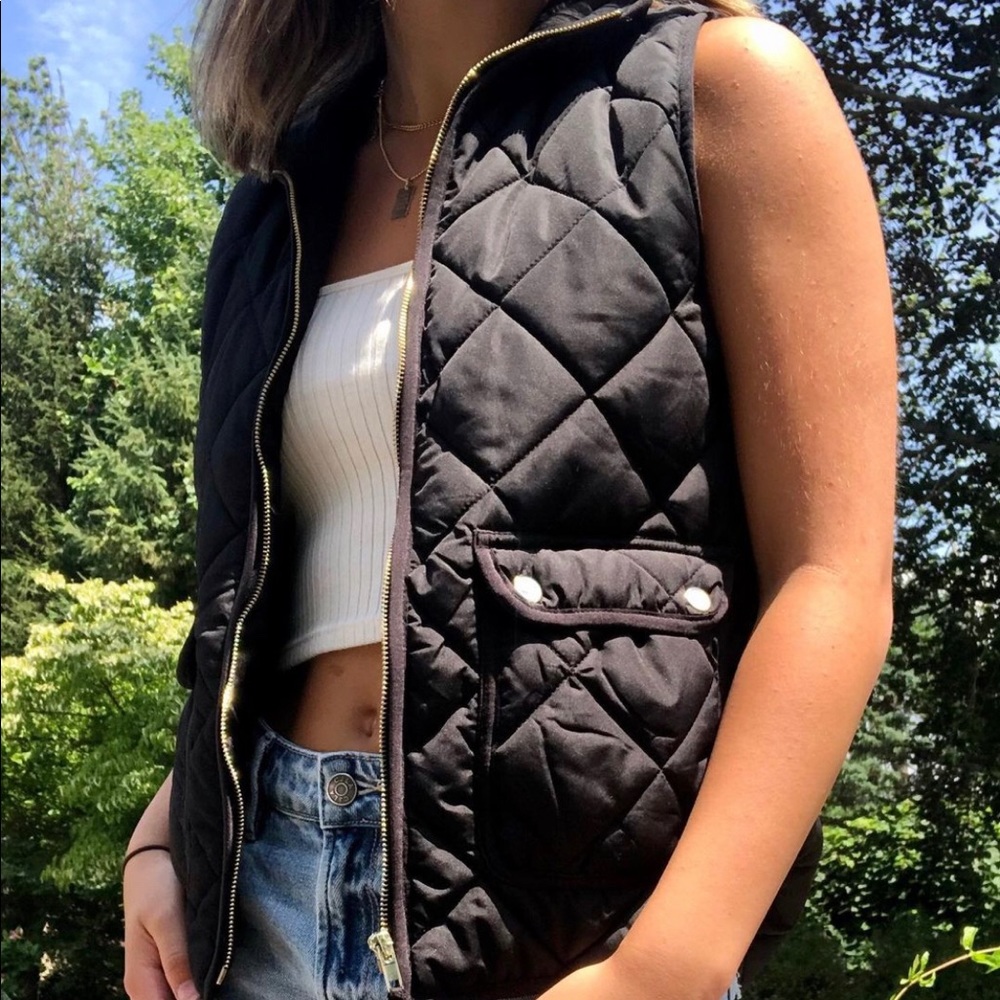 Black Puffer Vest